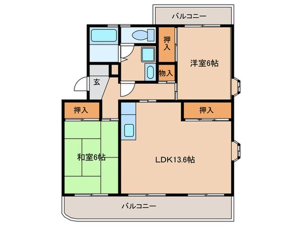 ロイヤルハイツ泉の物件間取画像